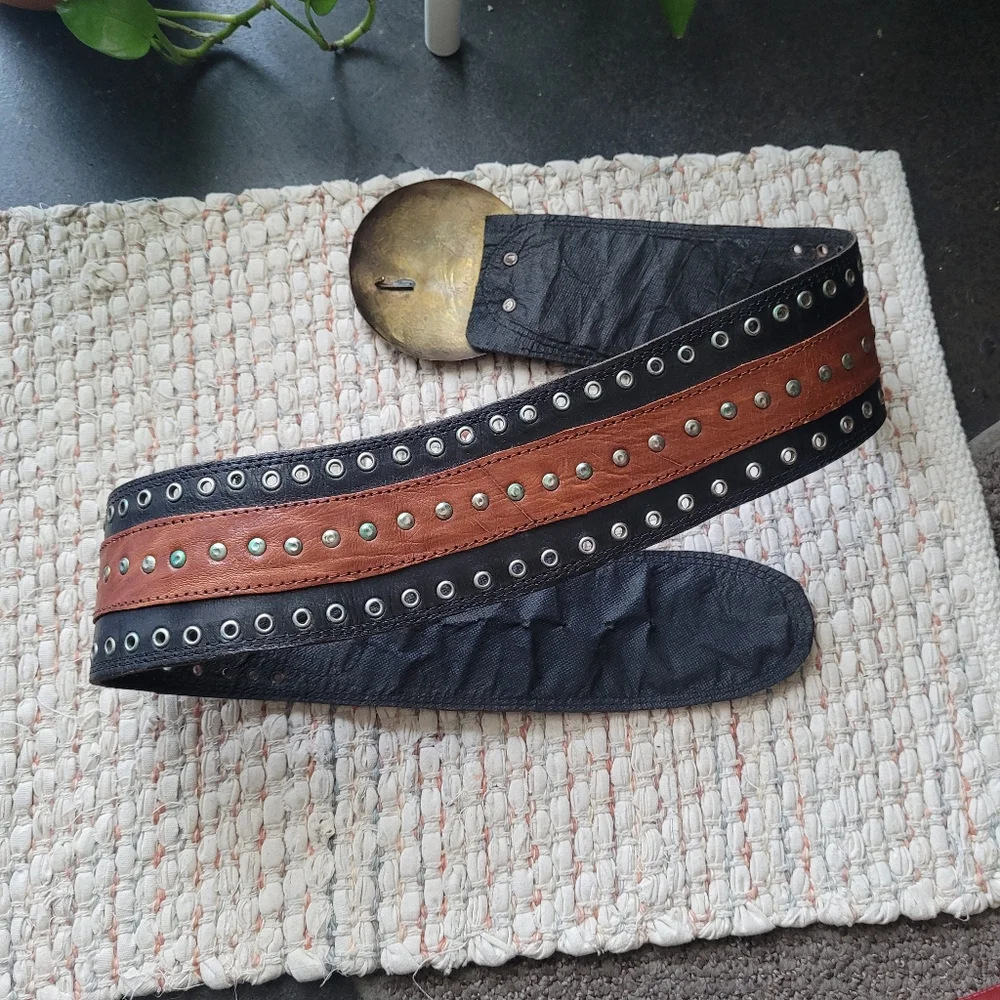 Wide Boho Belt Size Small - Picture 2 of 5